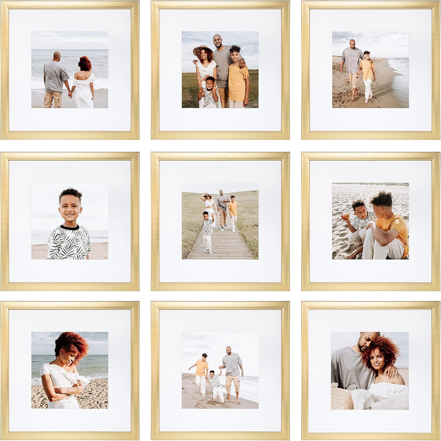 Sheffield Home 9-Piece Gold Gallery Wall Frame Set on Amazon