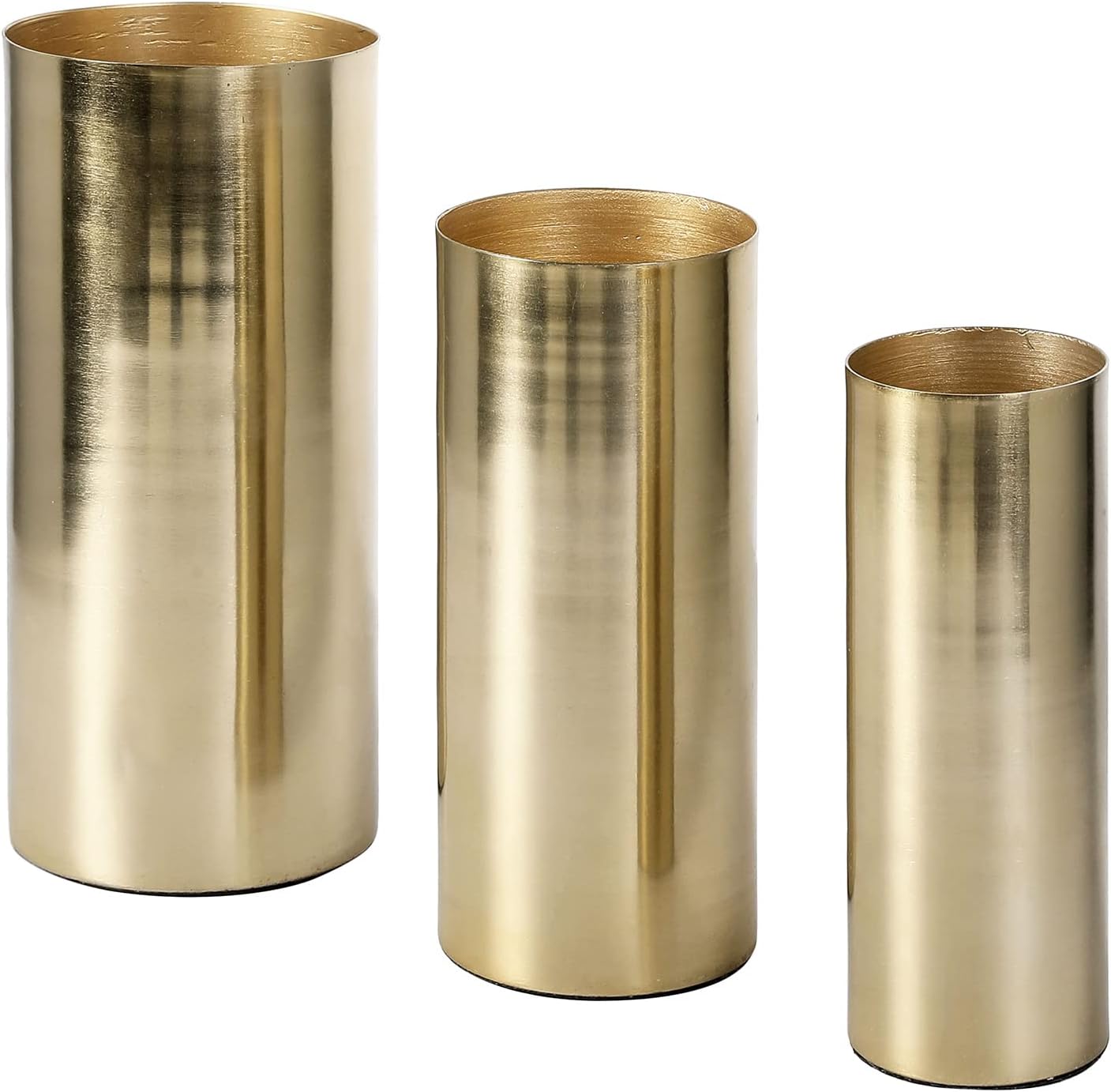 MyGift Brass Cylinder Vase Trio on Amazon