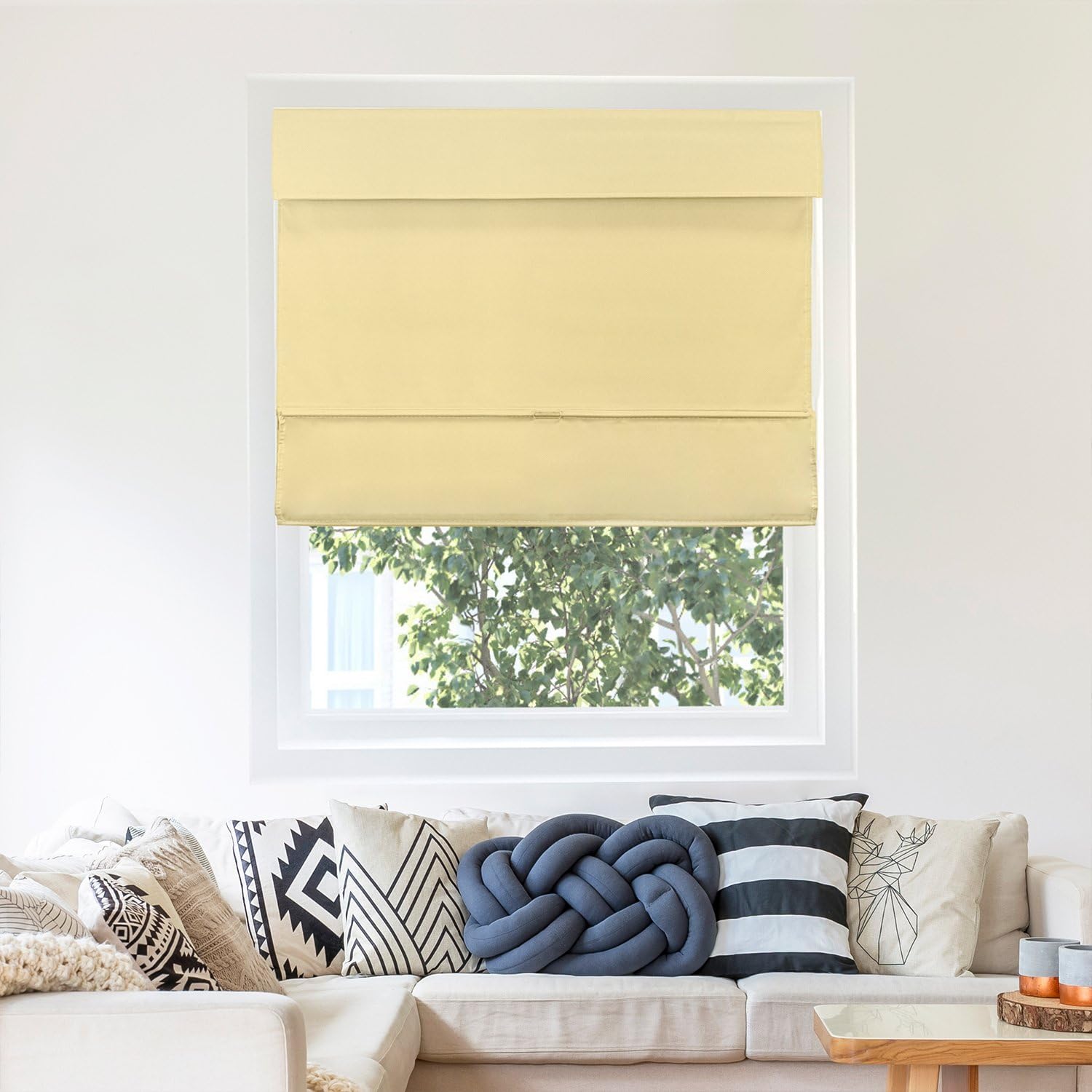 CHICOLOGY Cordless Magnetic Thermal Roman Shade