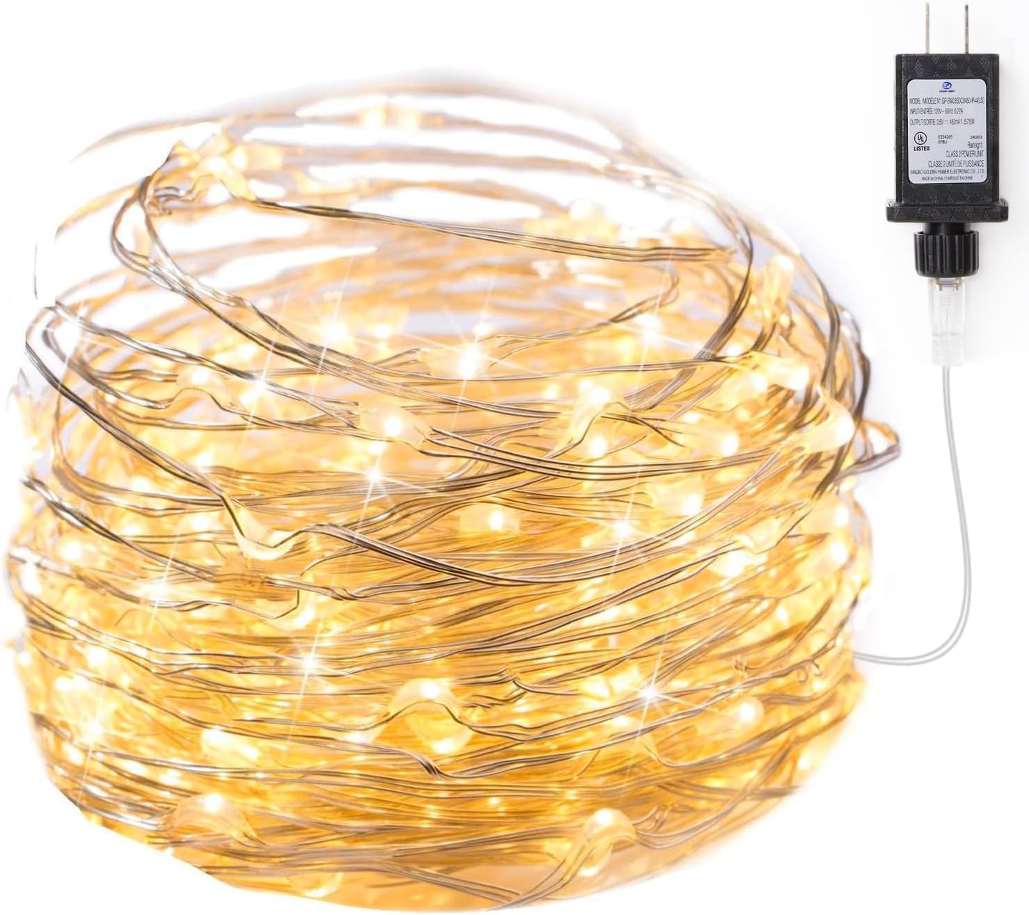 Minetom Warm White Plug-In Fairy Lights