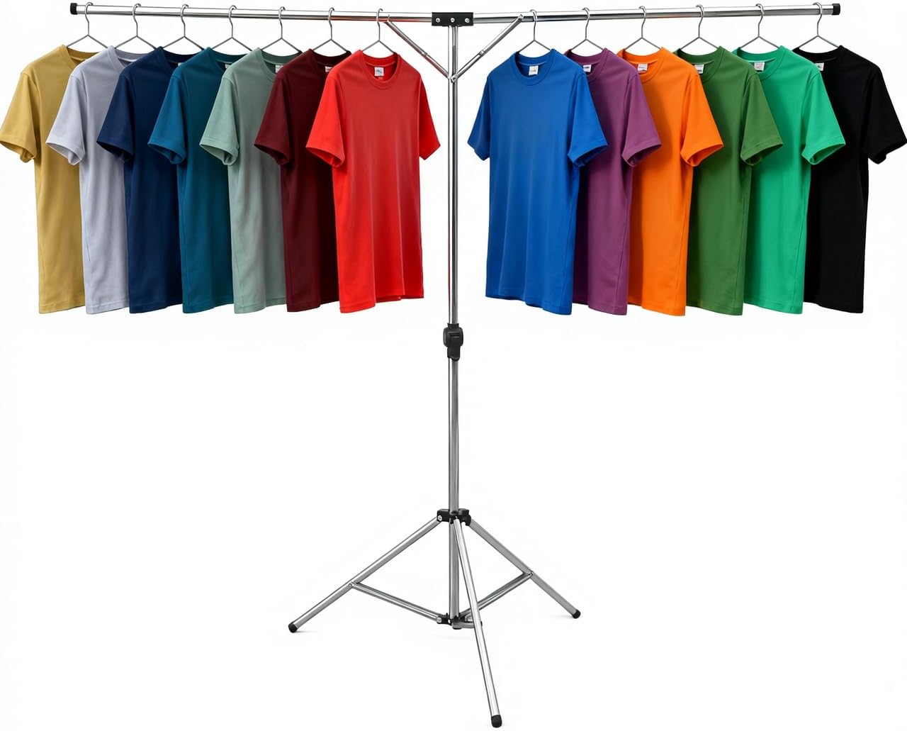 exilot heavy-duty foldable stainless steel balcony clothes drying rack
