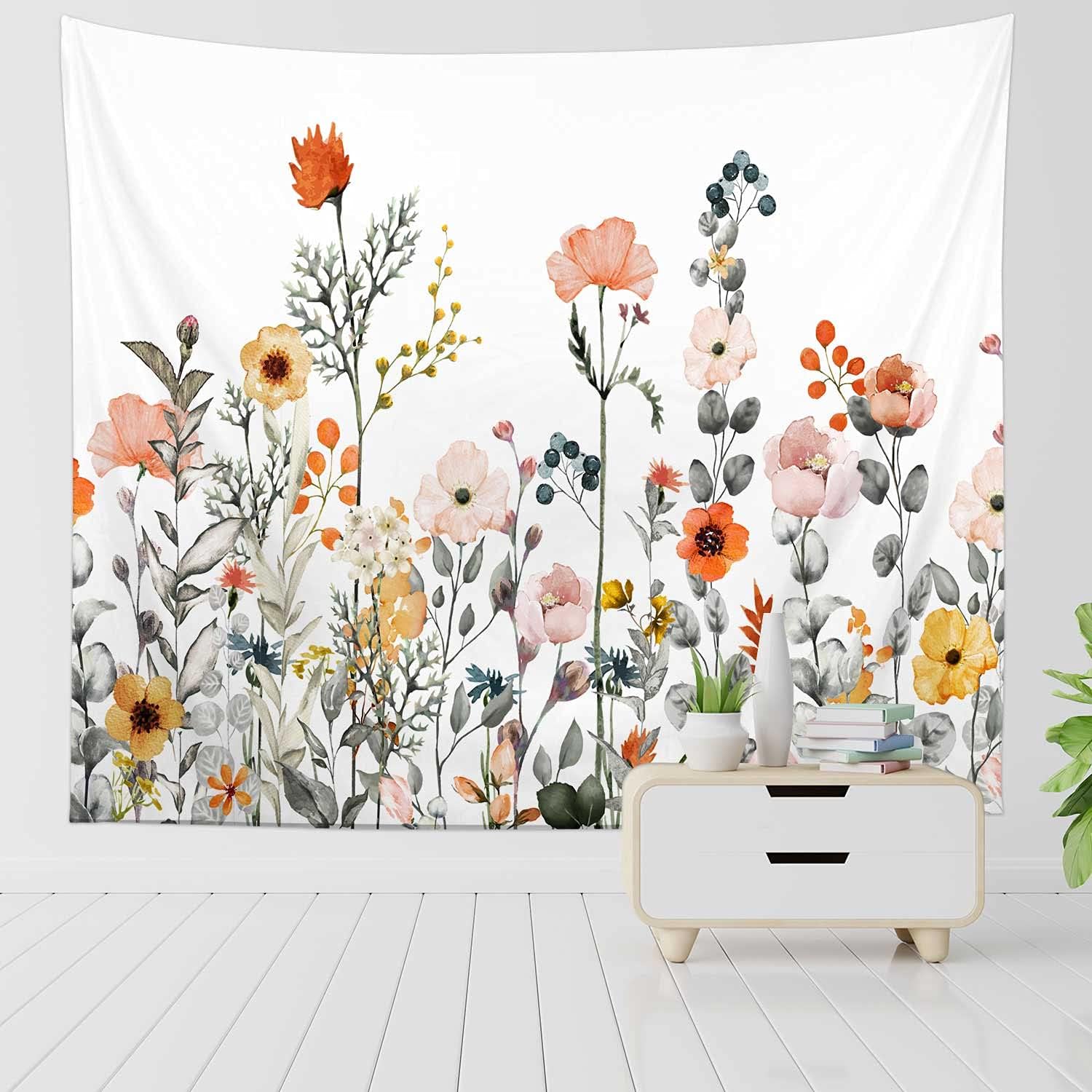 RosieLily Vintage Botanical Wildflower Wall Hanging