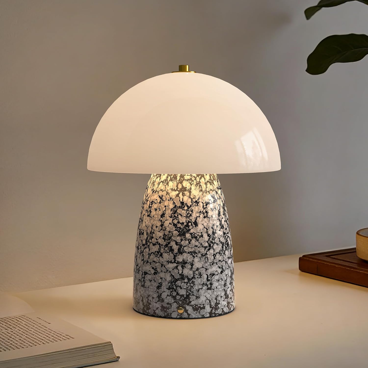 HIGHTRY Ceramic Touch Mushroom Lamp
