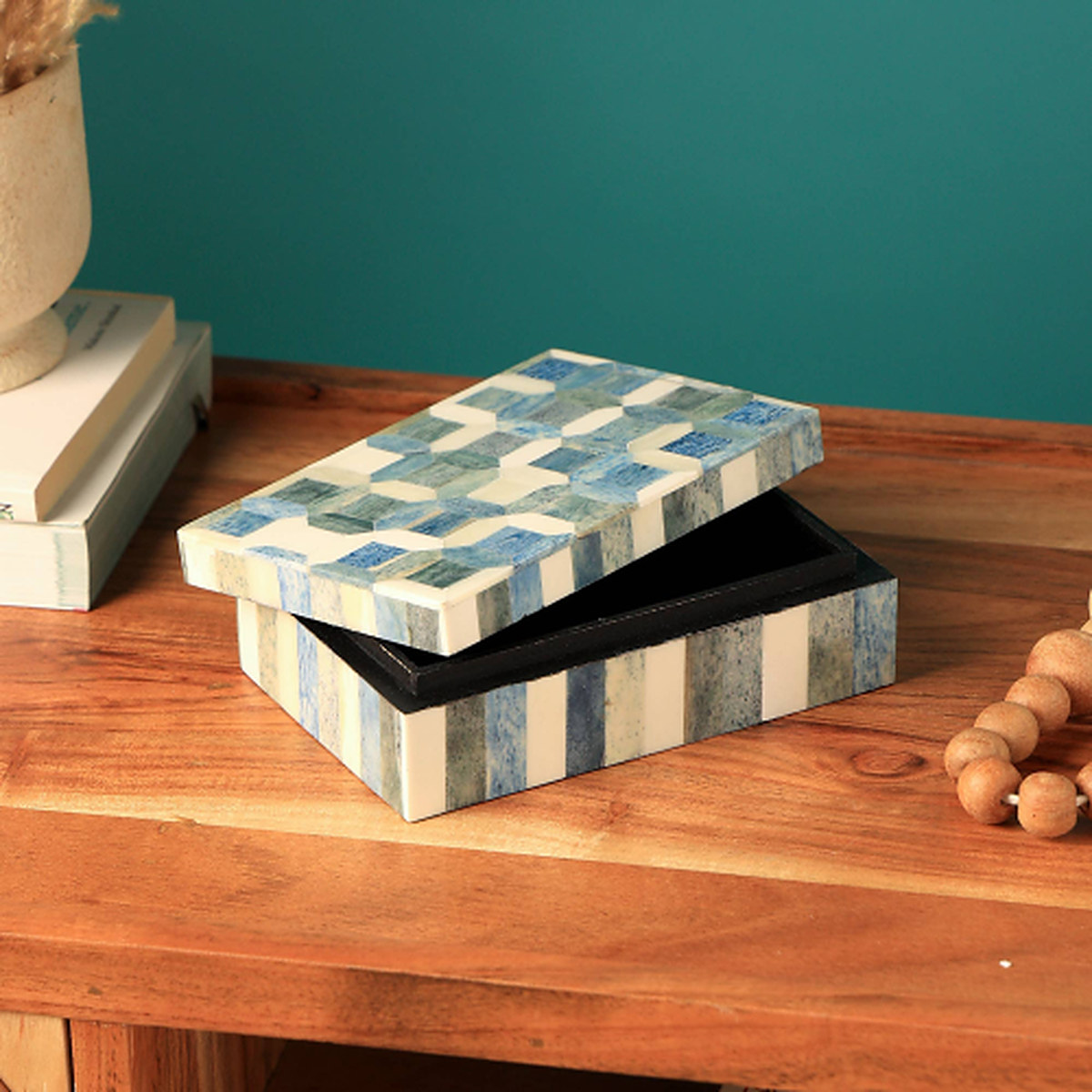 Decorative Storage Box With Bone Material, Storage & Organization