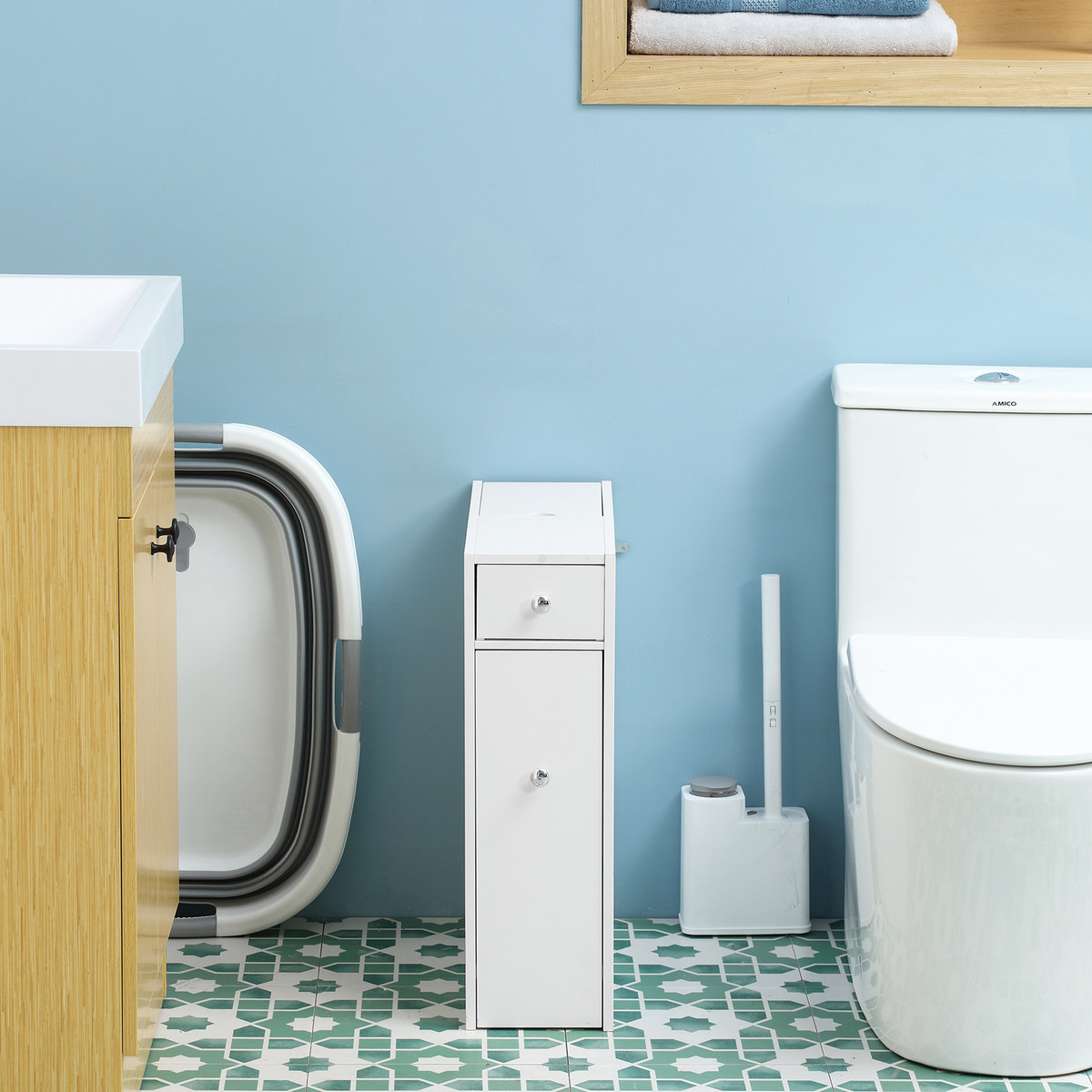 Bathroom Floor Organizer, Bathroom