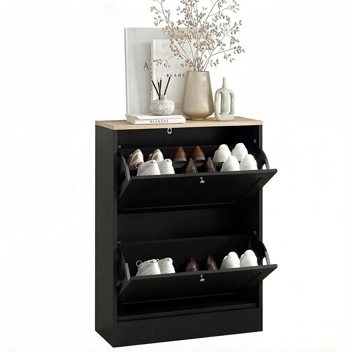 Narrow Shoe Cabinet, Entryway