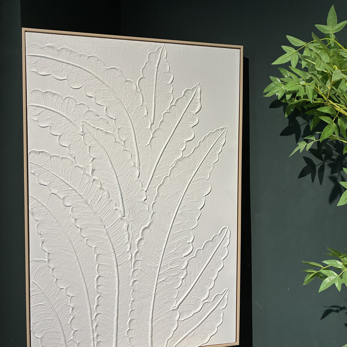24x36 Framed Botanical Leaf Wall Art, Wall Decor