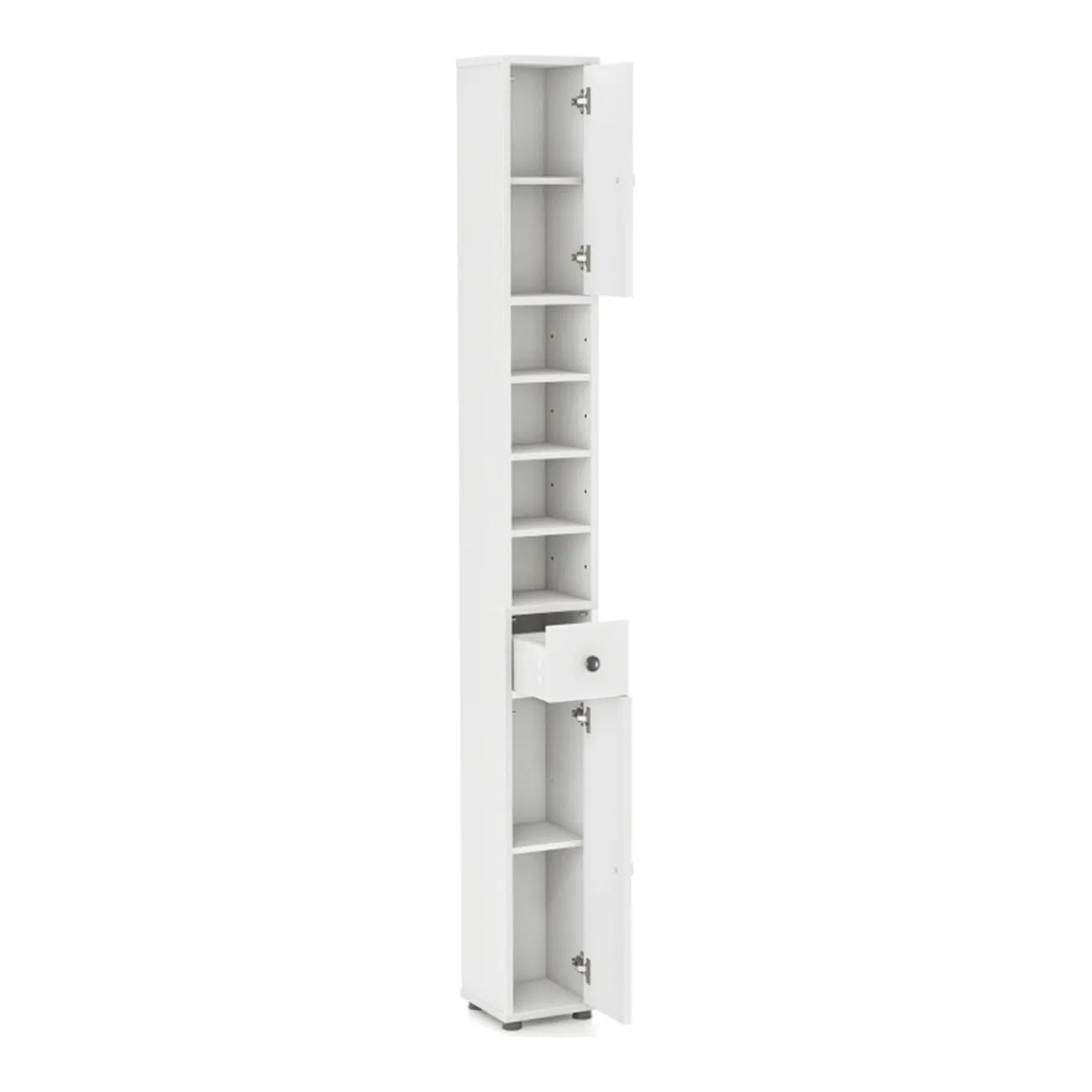 Slim Tall Bathroom Storage Cabinet 8" x 8" x 71" Narrow Floor, Bathroom